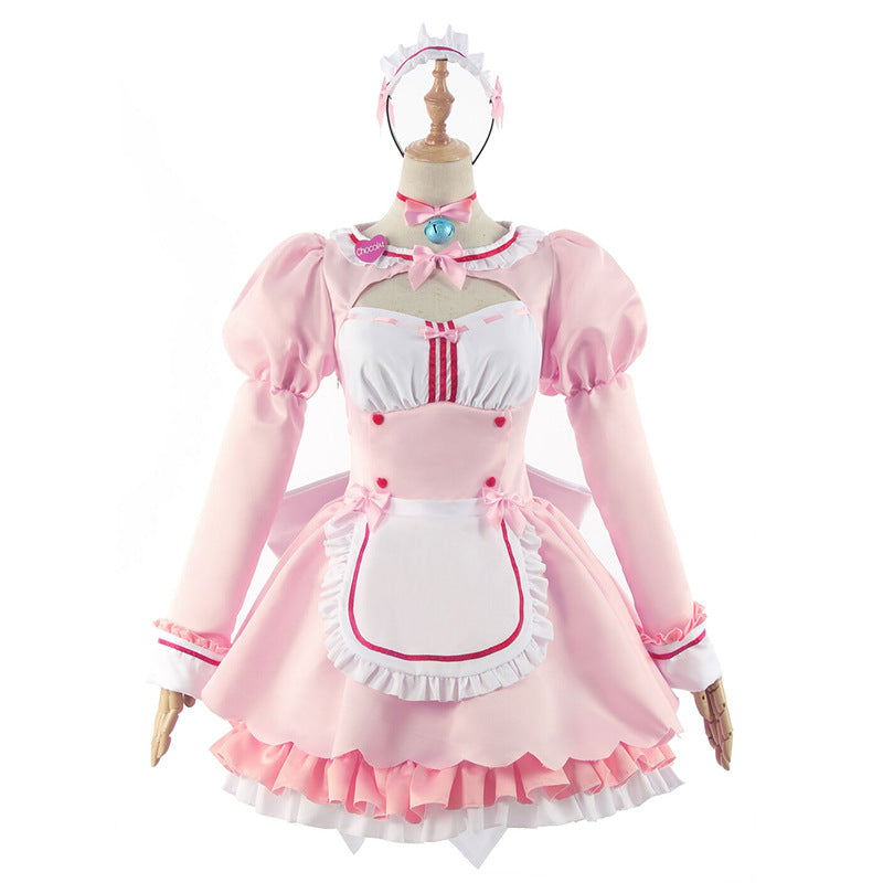 Nekopara Chocolate Vanilla Lolita Dress Costume Halloween Carnival Outfit For Girls Women