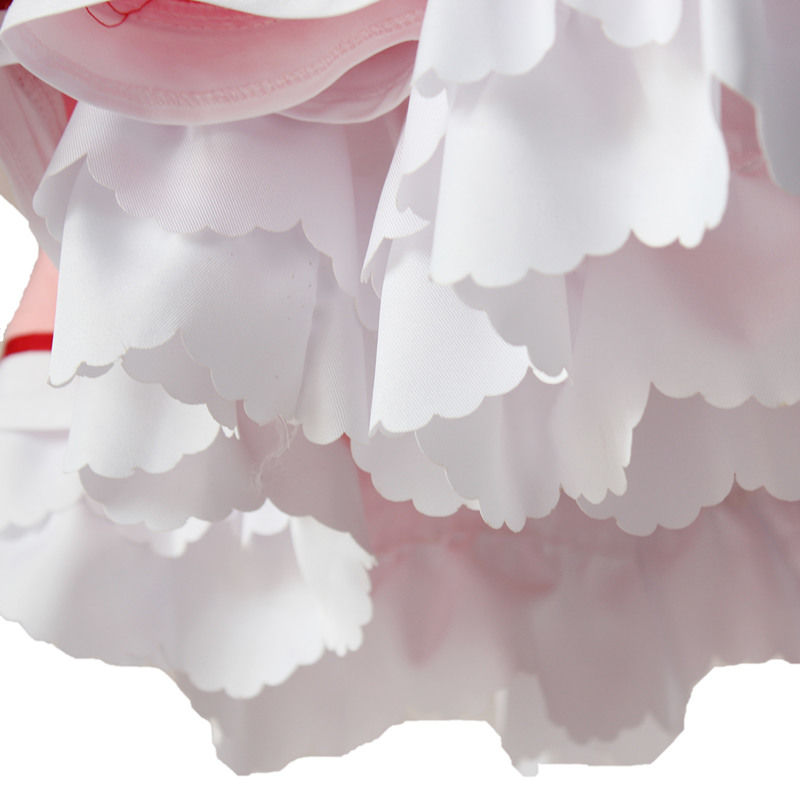 Cardcaptor Sakura: Clear Card Sakura Kinomoto Pink Ribbon Dress Costume Halloween Cosplay Outfit