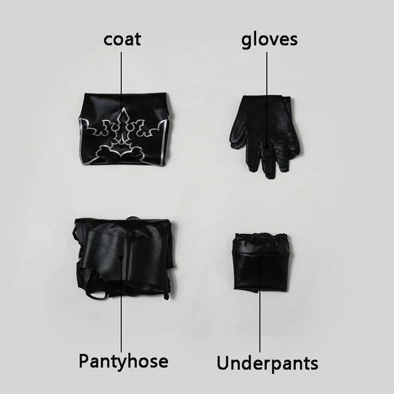 NieR:Automata YoRHa Type A No. 2 Cosplay A2 Costume Halloween Cosplay PU Outfit