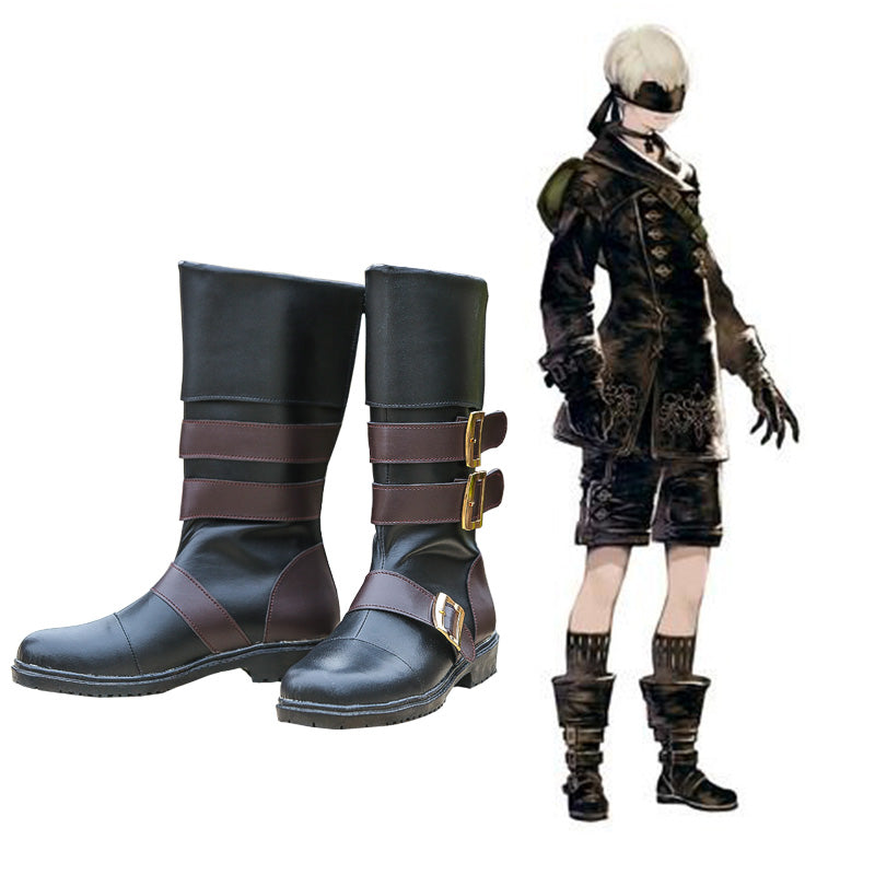 Nier: Automata YoRHa No.9 Type S 9S Cosplay Black Boots Halloween Cosplay Accessories