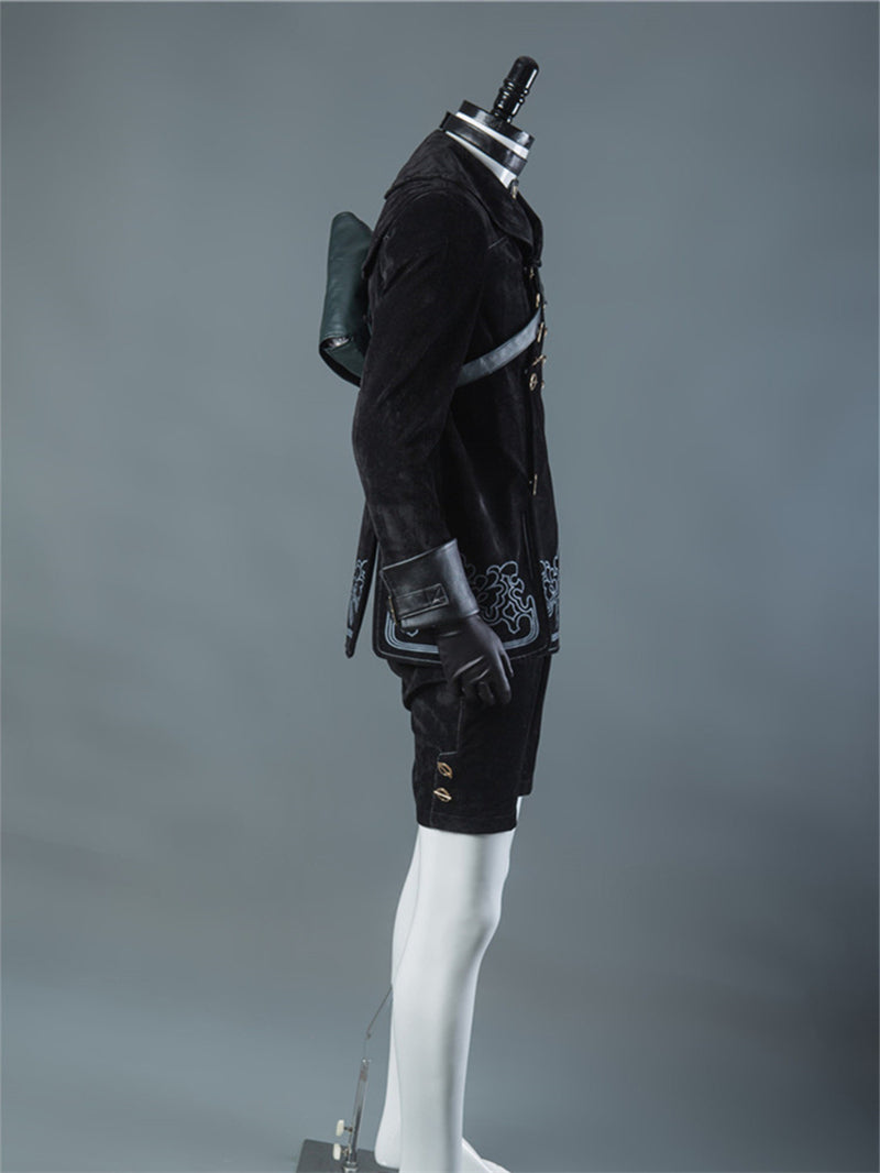 Nier: Automata YoRHa No.9 Type S 9S Full Set Cosplay Costume Suit With Wigs and Cosplay Boots