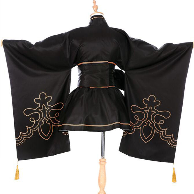 Nier: Automata YoRHa No.9 Type S 9S / No.2 Type B 2B Kimono Costume Halloween Carnival Cosplay Costume