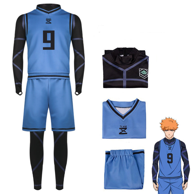 Anime Blue Lock Team Z Jersey Costume Cosplay Outfit