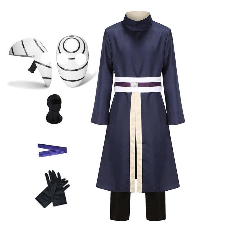 Obito Kimono Costume +Mask Fourth Shinobi World War Obito Cosplay Costume Outfit