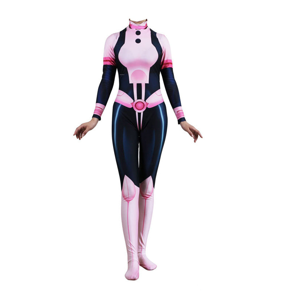 Ochaco Uraraka Hero Costume Zentai Uravity Cosplay Jumpsuit Outfit