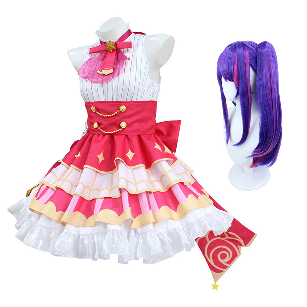Oshi no Ko Ai Hoshino Idol Dress Deluxe Version Halloween Cosplay Outfit