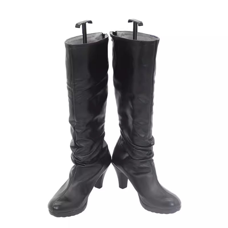 Oshi no Ko Ruby Hoshino New Costume Shoes Black PU Leather Boots