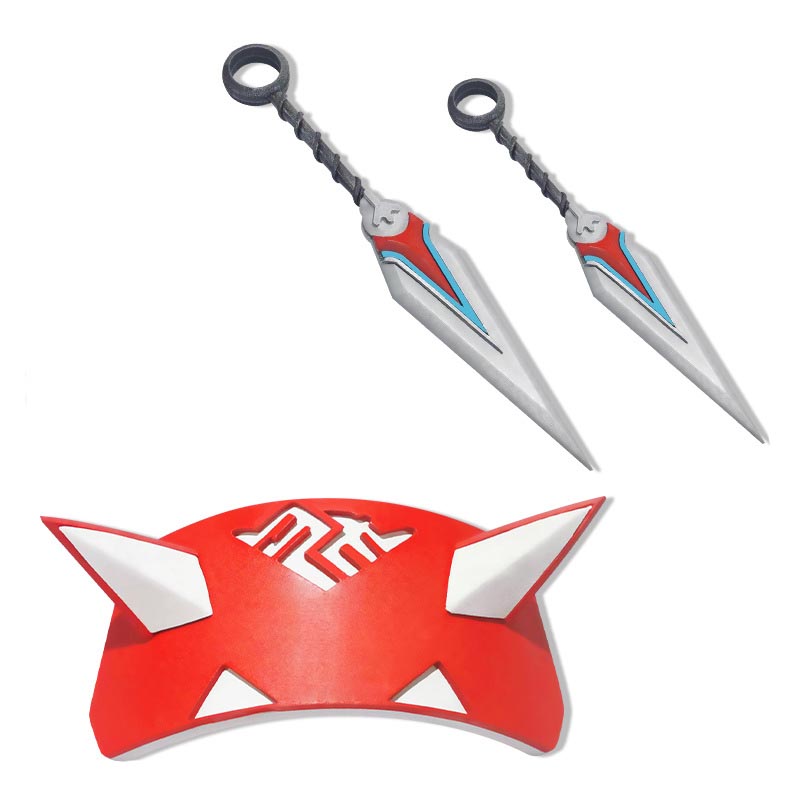 Overwatch 2 Kiriko Kamori Cosplay Props Headgear With Weapons