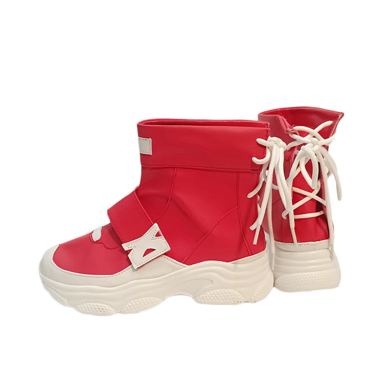 Overwatch 2 Kiriko Kamori Cosplay Shoes Halloween Cosplay Red Boots