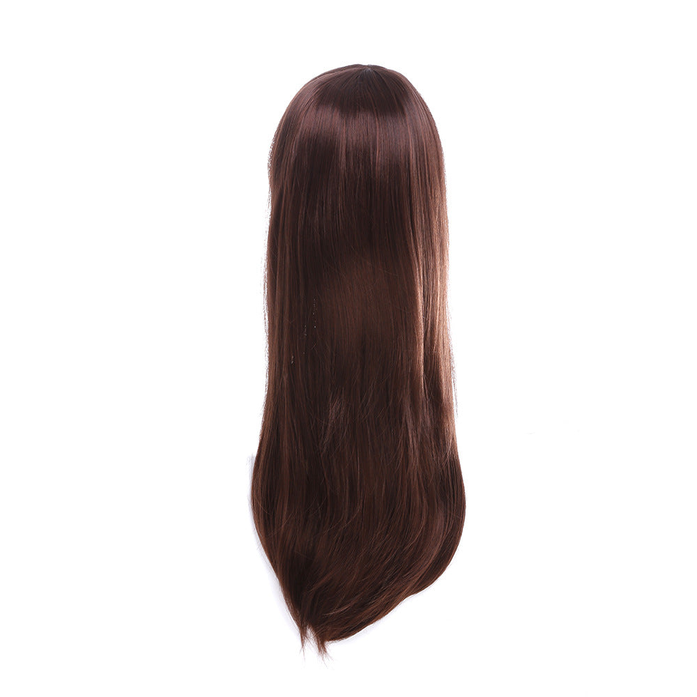Overwatch D.Va Hana Song Cosplay Wigs Long Brown Wigs