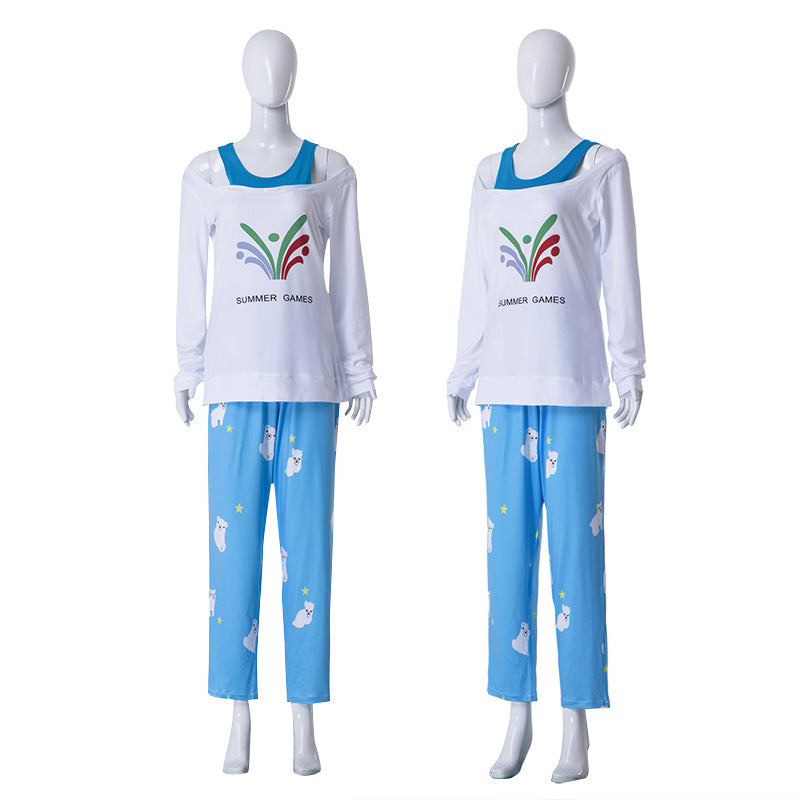 Overwatch Dr. Mei Ling Zhou Pajamas Cosplay Costume Mei Halloween Costume