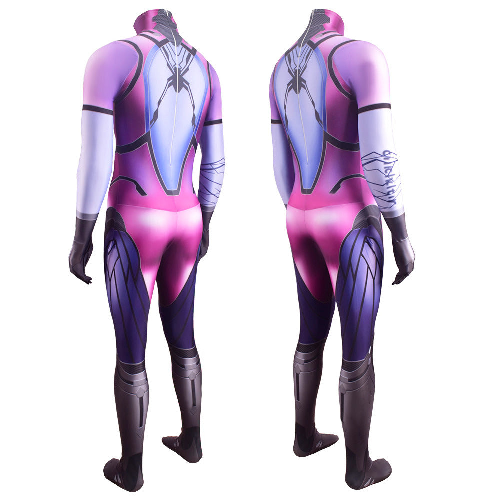 Overwatch Widowmaker Classic Skin Cosplay Zentai Costume Jumpsuit For Halloween