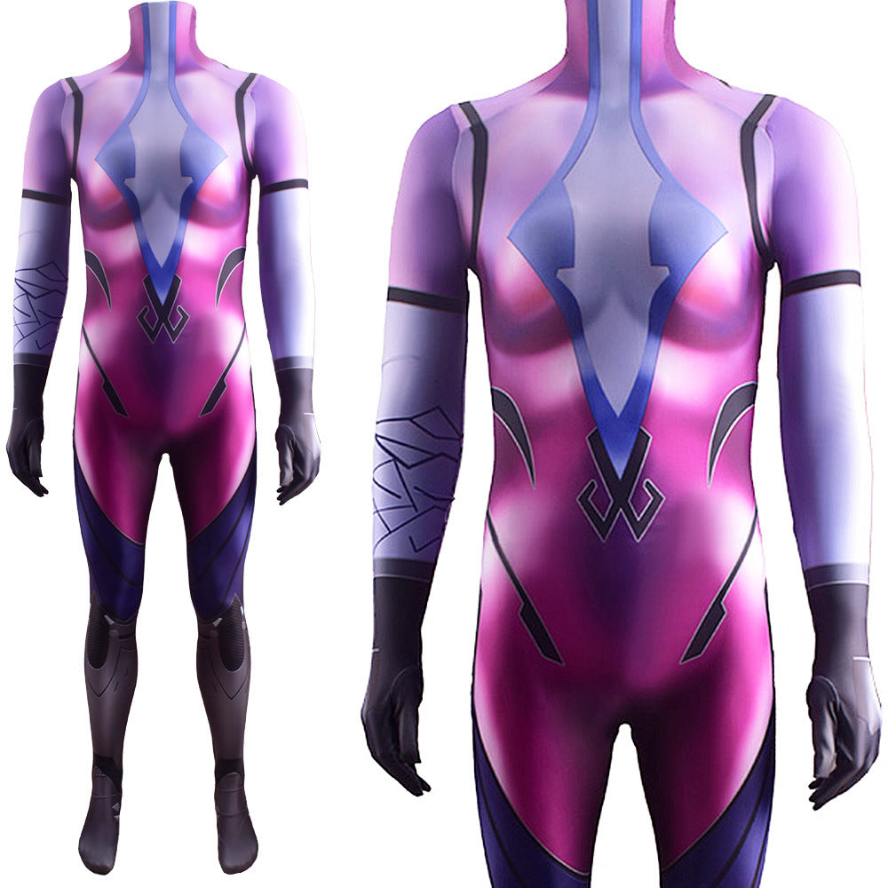Overwatch Widowmaker Classic Skin Cosplay Zentai Costume Jumpsuit For Halloween