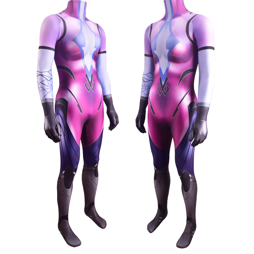 Overwatch Widowmaker Classic Skin Cosplay Zentai Costume Jumpsuit For Halloween