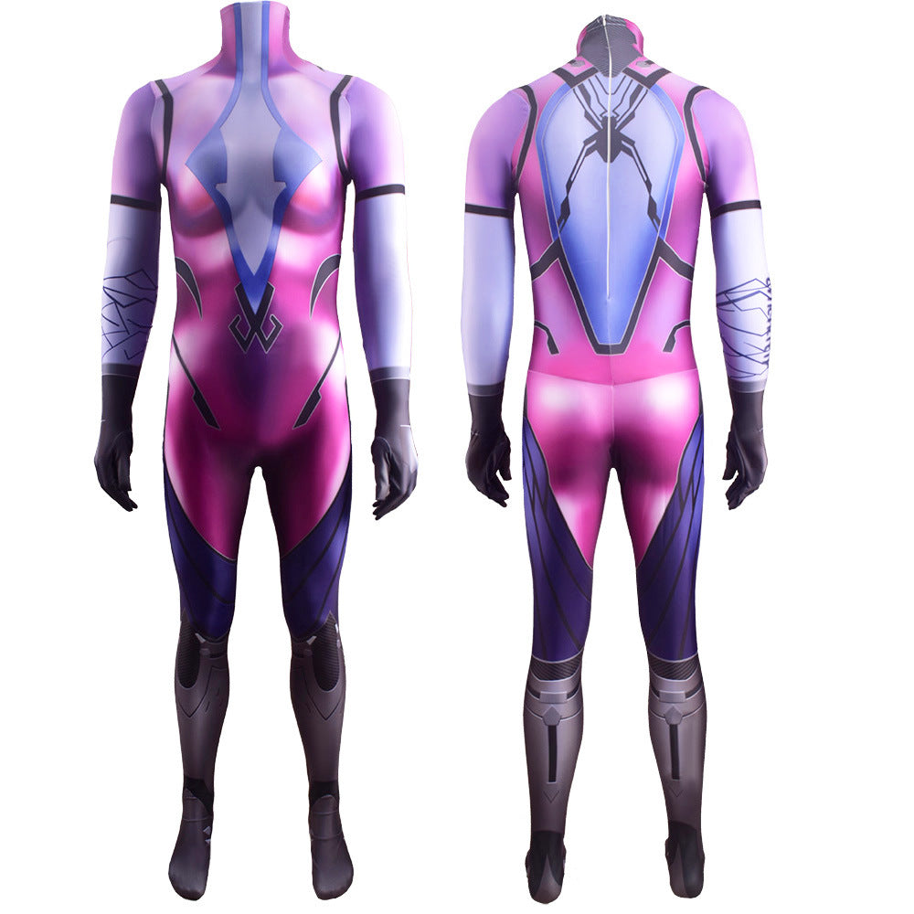 Overwatch Widowmaker Classic Skin Cosplay Zentai Costume Jumpsuit For Halloween