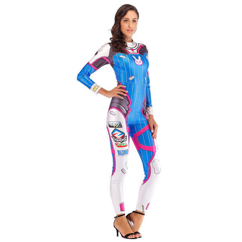 Overwatch D.Va Hana Song Cosplay Costume Jumpsuit Version 2
