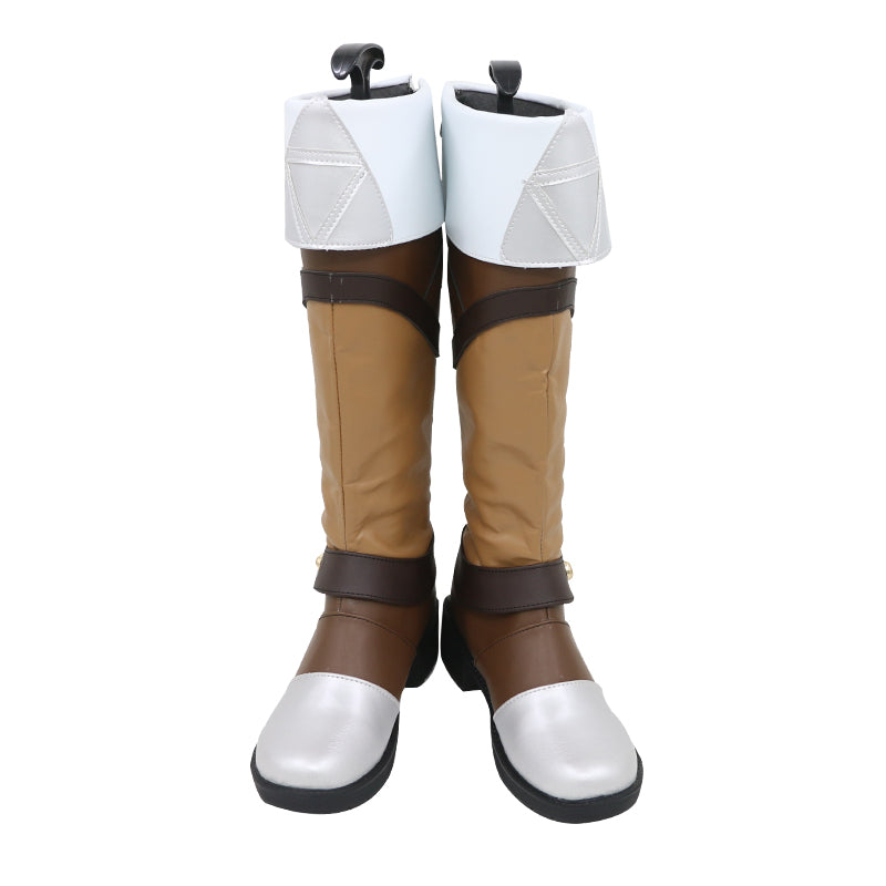 Princess Costume Shoes Princess Zela Customized PU Leather Cosplay Boots Accessories