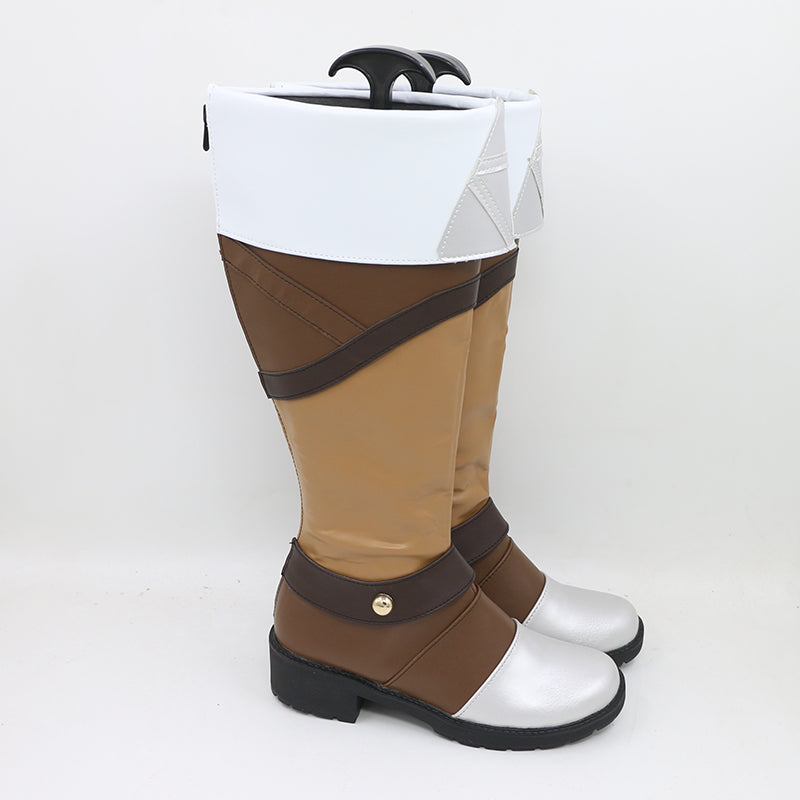 Princess Costume Shoes Princess Zela Customized PU Leather Cosplay Boots Accessories