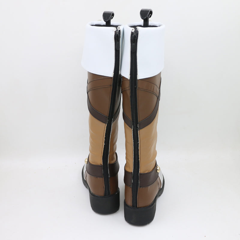 Princess Costume Shoes Princess Zela Customized PU Leather Cosplay Boots Accessories