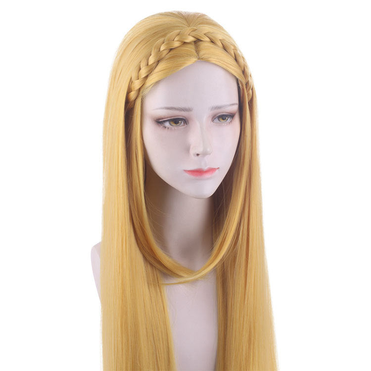 Princess Zela Costume Wigs Golden Cosplay Wigs Accessories