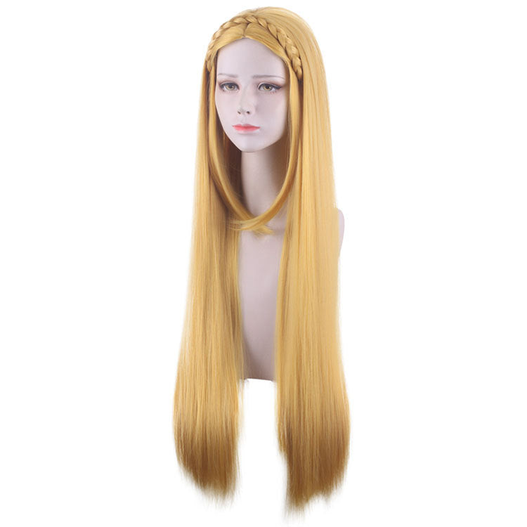 Princess Zela Costume Wigs Golden Cosplay Wigs Accessories