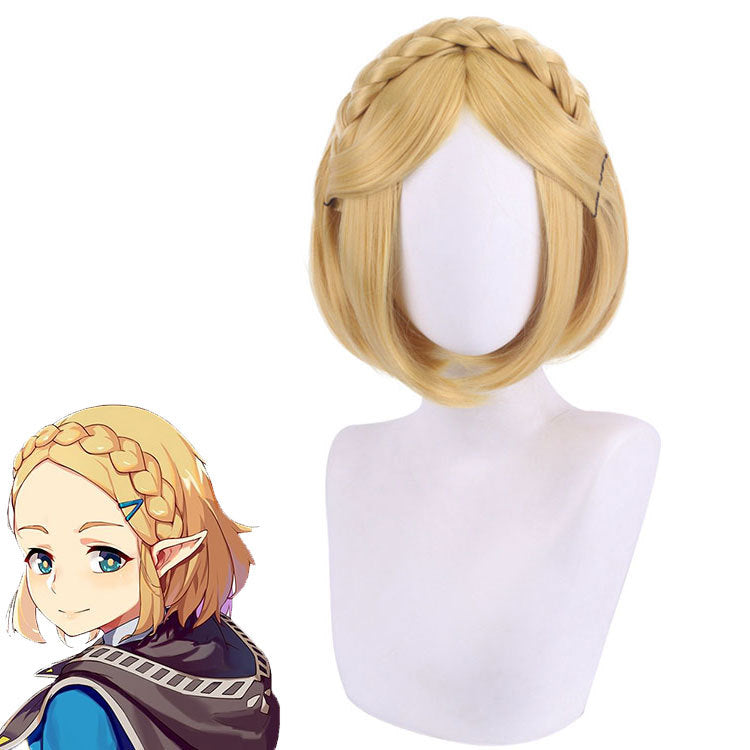 Princess Zela Costume Wigs Golden Cosplay Wigs Accessories