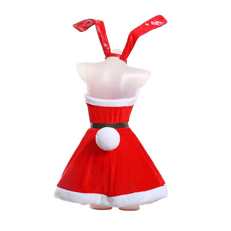 Rascal Does Not Dream of Bunny Girl Senpai Mai Sakurajima Red Christmas Dress Costume Halloween Costume