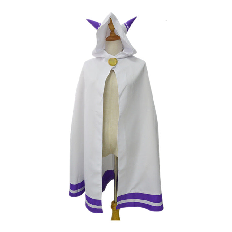 Re:Zero Starting Life in Another World Emilia Cosplay Costume Cloak