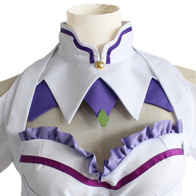 Anime Re:Zero ? Starting Life in Another World Emilia Cosplay Costume Dress Outfit