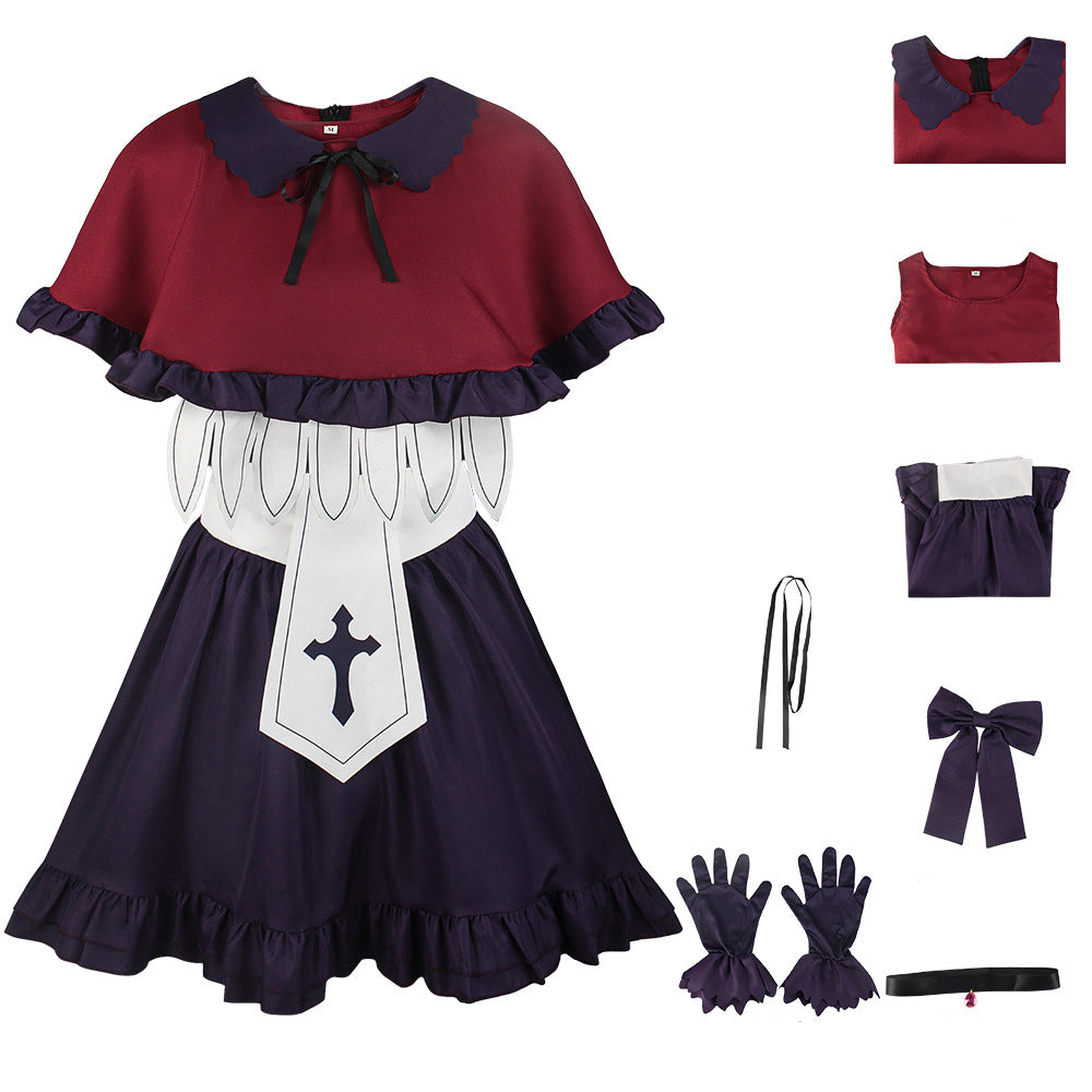 Oshi no Ko Ruby Hoshino Whole Set New Costume Dress With Wigs and Boots Halloween Cosplay Outfit Set