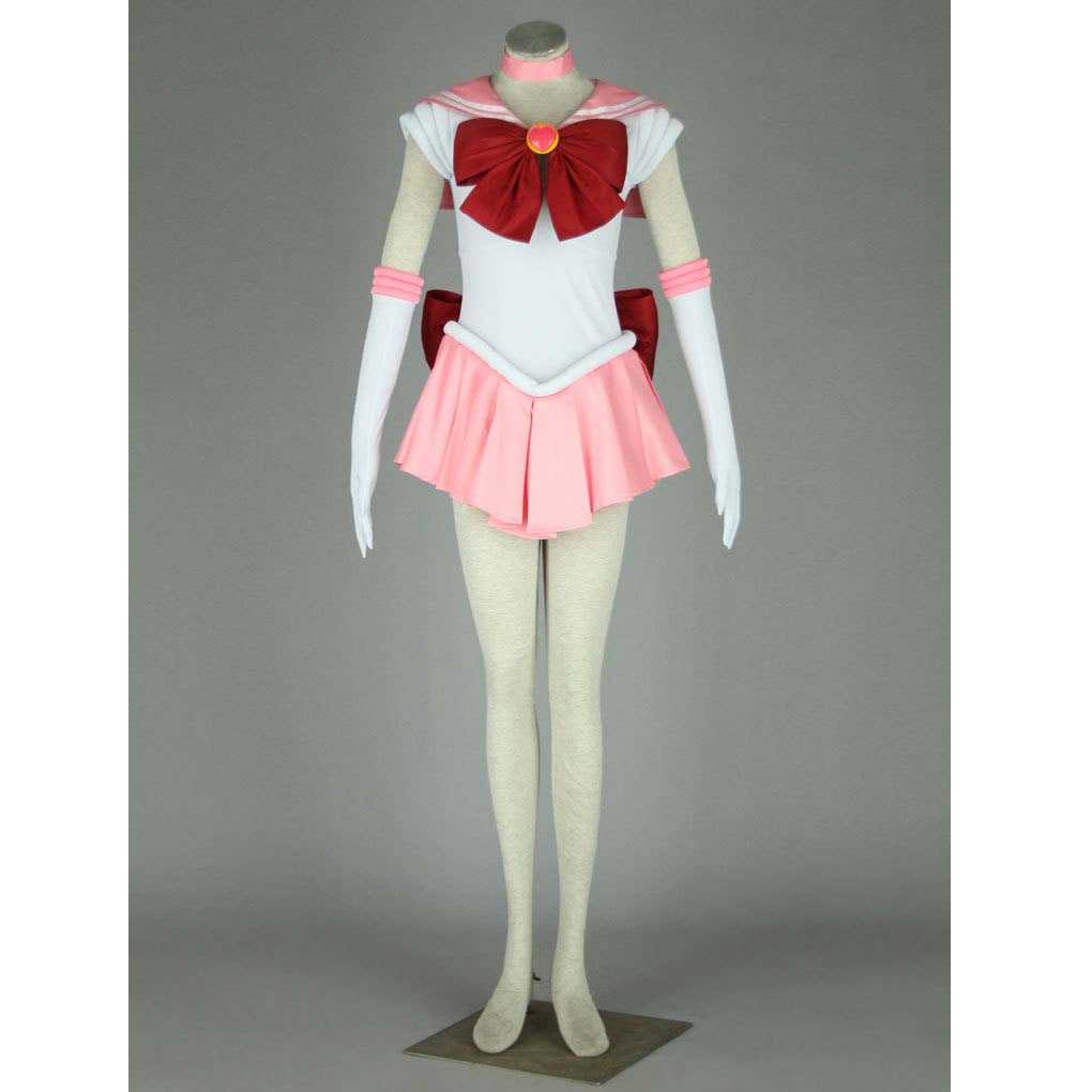Anime Sailor Moon Sailor Chibi Moon Small Lady Chibiusa Cosplay Costume Pink Dress