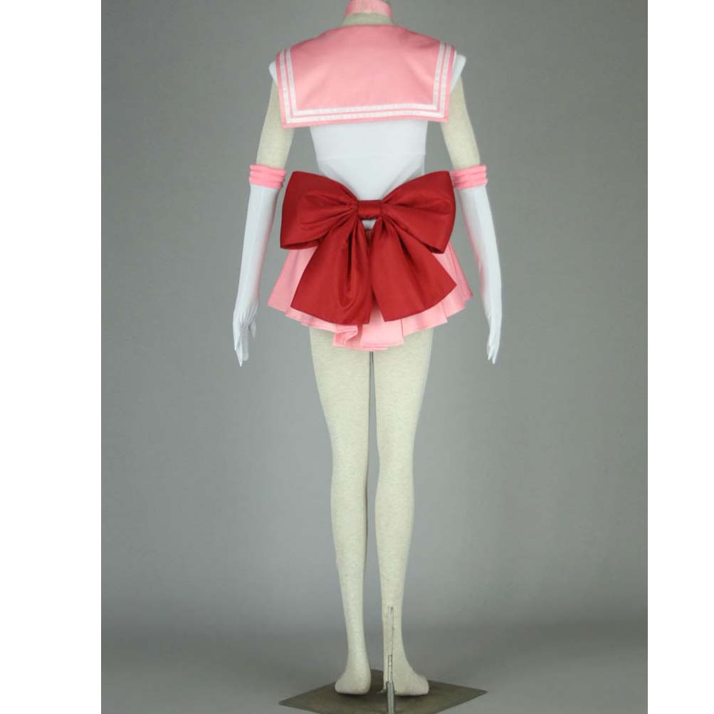 Anime Sailor Moon Sailor Chibi Moon Chibiusa Full Set Costume With Wigs and Boots Halloween Cosplay Outfit Set