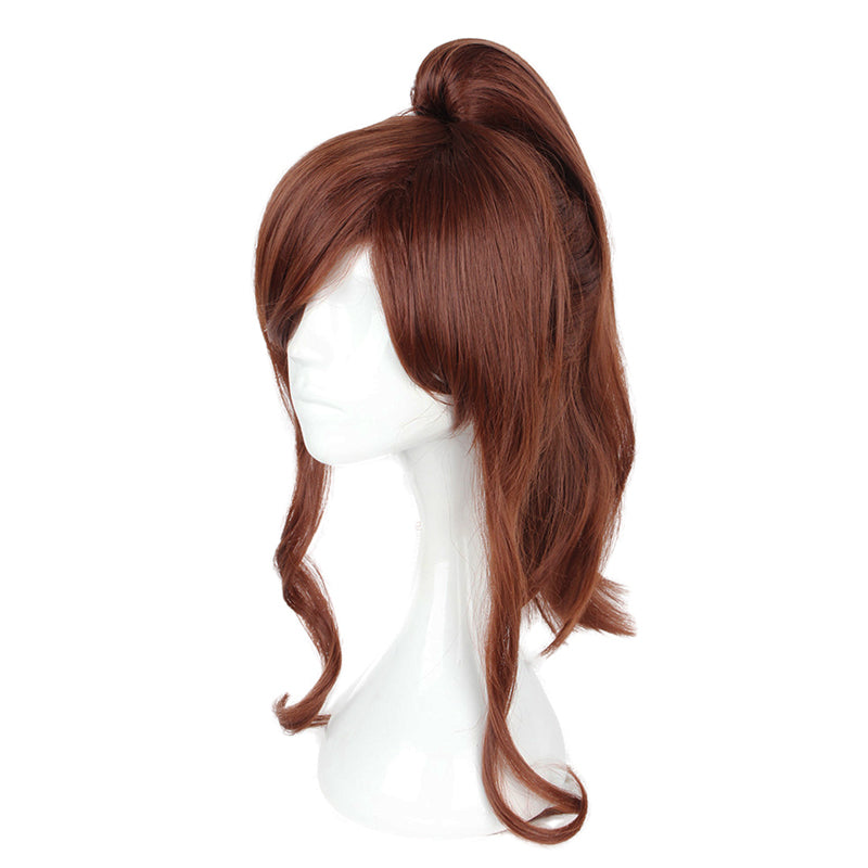 Anime Sailor Moon Makoto Kino Sailor Jupiter Cosplay Wigs Brown Ponytail Wigs