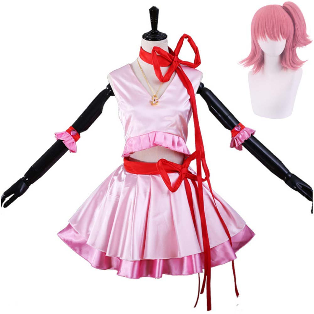 Shugo Chara! Amu Hinamori Amulet Heart Cosplay Costume Pink Dress Halloween Cosplay Outfit