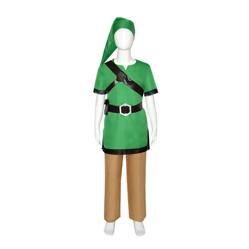 Halloween Cosplay Link Costume Full Set Halloween Cosplay Outfit for Kids and Adults