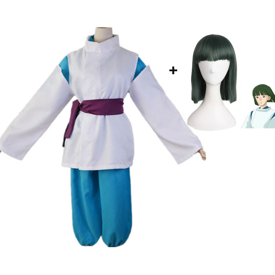 Spirited Away Cosplay Haku Nigihayami Kohakunushi Suit Costumes