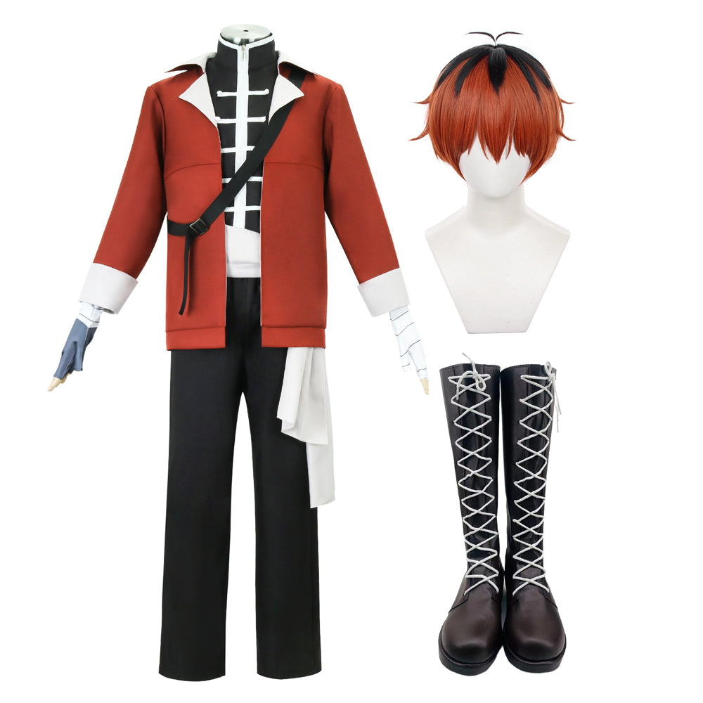 Stark Shutaruku Costume With Wigs and Shoes Full Set Frieren Beyond Journey's End Halloween Cosplay Outfit