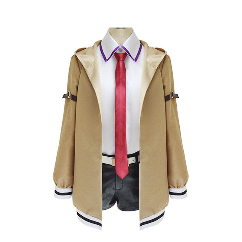 Steins;Gate Kurisu Makise Whole Set Costume With Wigs and Boots Halloween Carnival Full Set Outfit