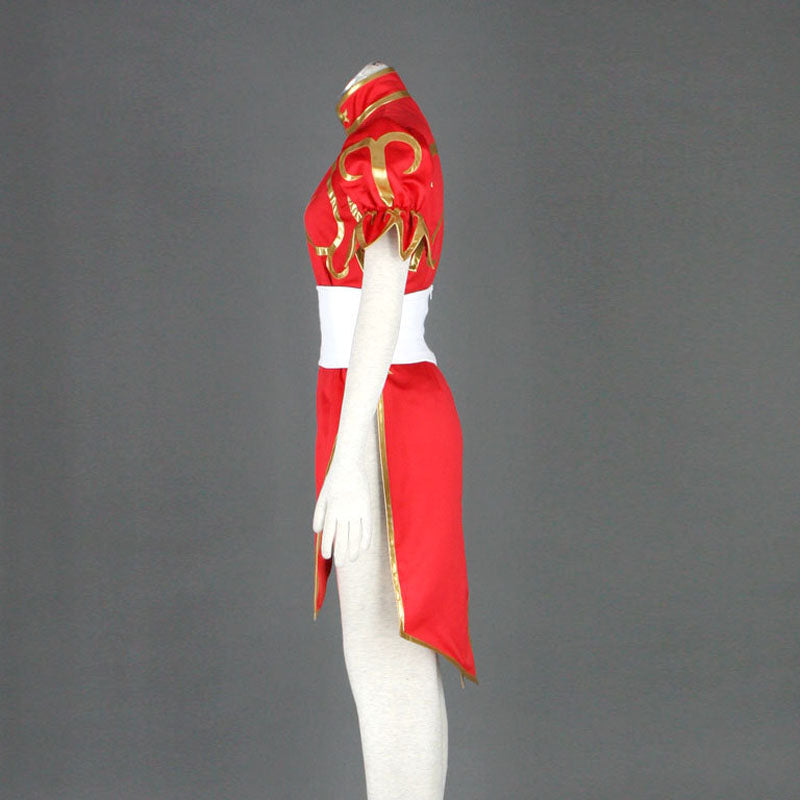 Street Fighter V Chun Li Cosplay Costume Cheongsam Cosplay Costume Red Version