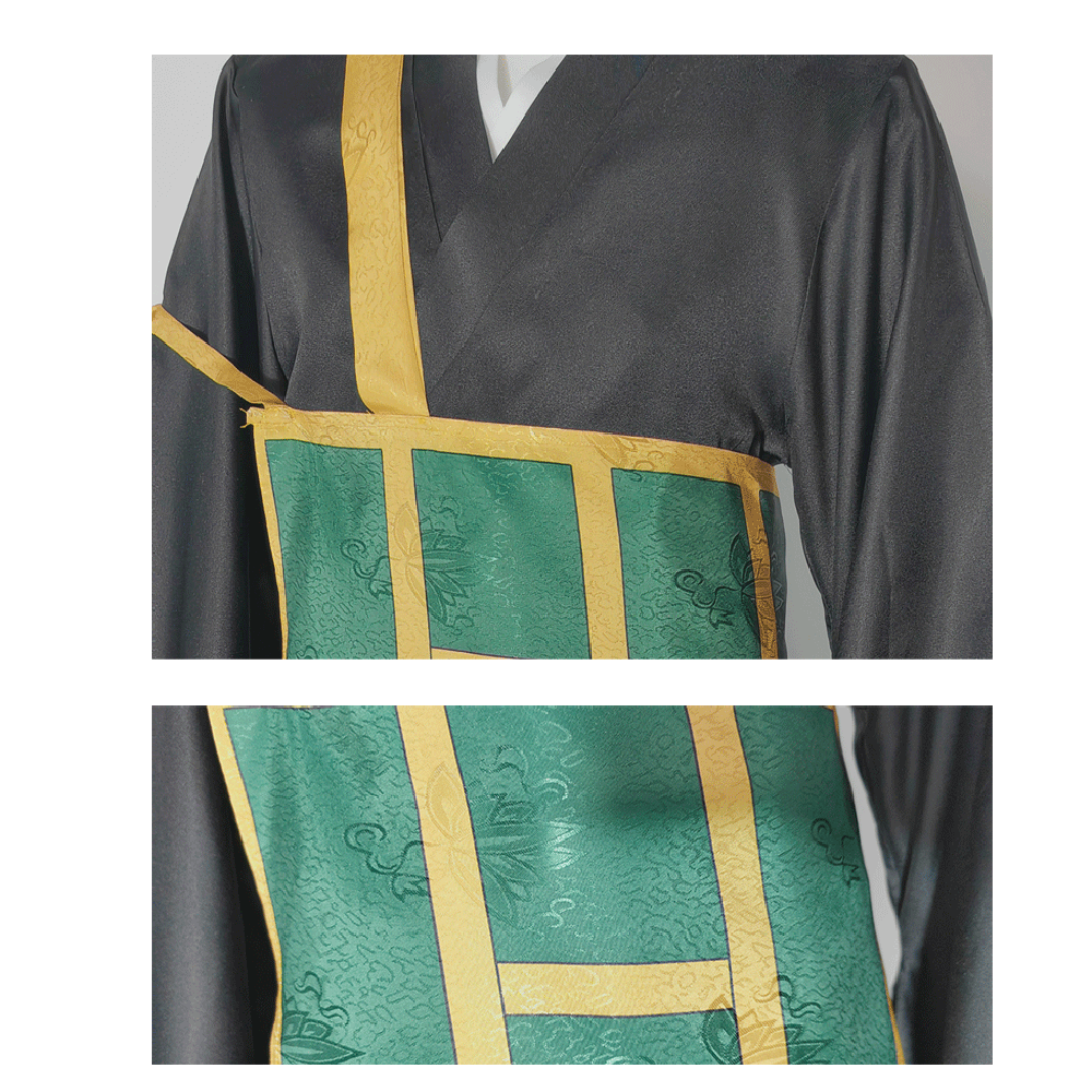 Suguru Geto Buddhist Robes Costume +Wigs Halloween Cosplay Costume Set