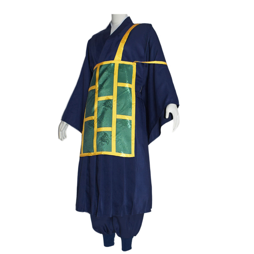 Suguru Geto Buddhist Robes Costume +Wigs Halloween Cosplay Costume Set