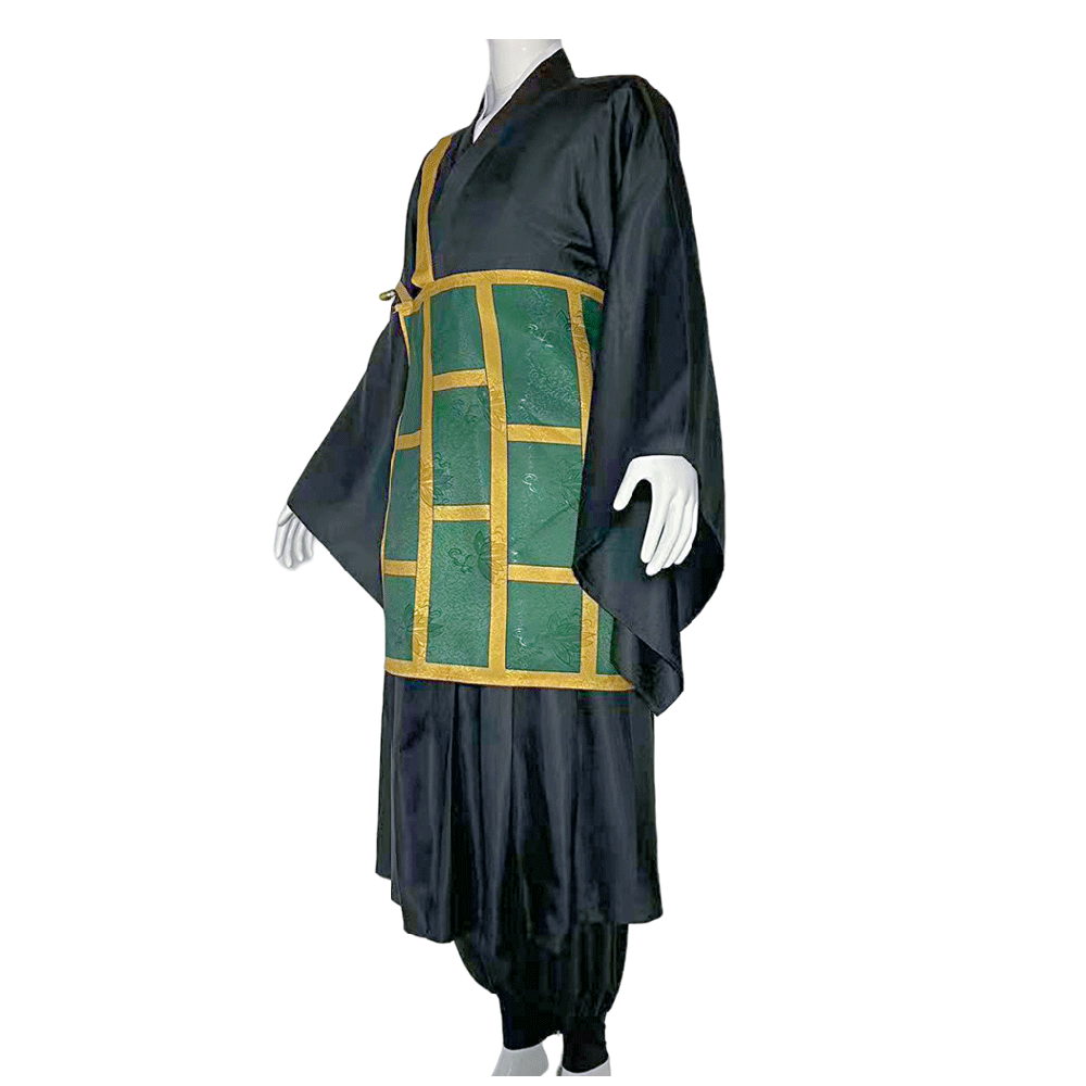 Suguru Geto Buddhist Robes Costume +Wigs Halloween Cosplay Costume Set