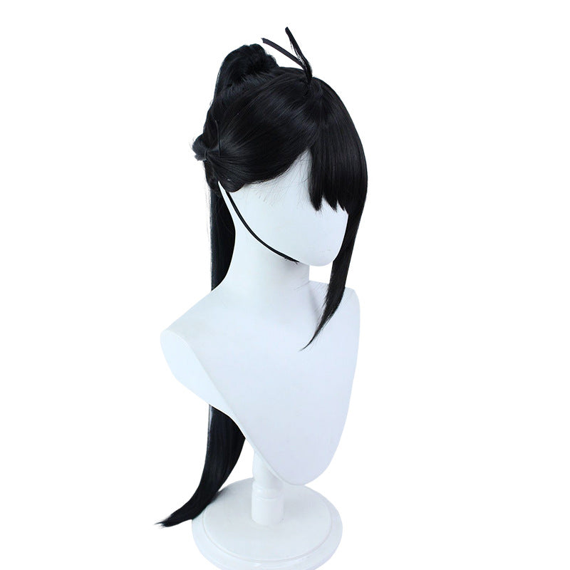 Suzume Iwado Suzume Cosplay Wigs Black Ponytail Wigs