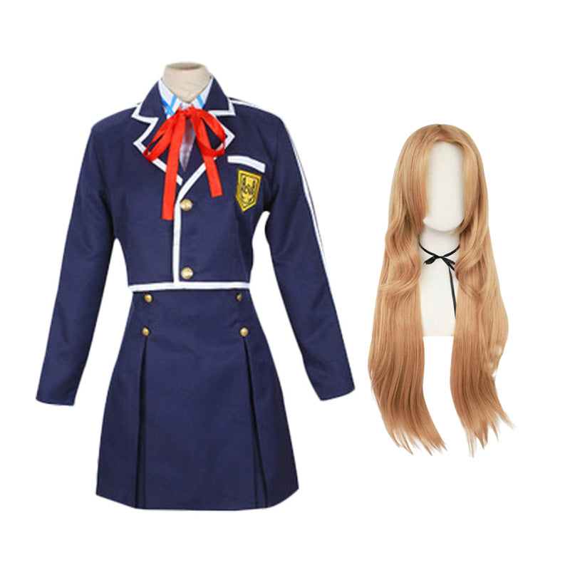Anime Sword Art Online SAO Yuuki Asuna School Uniform Cosplay Costume