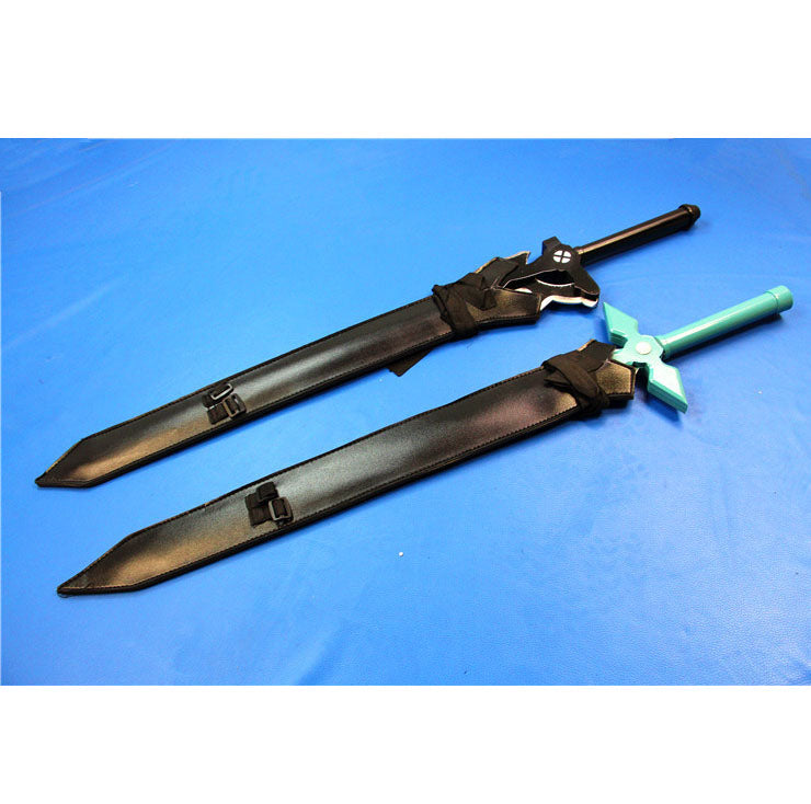 Sword Art Online Kirito Elucidator Dark Repulsor Replica Cosplay Props Wood Sword