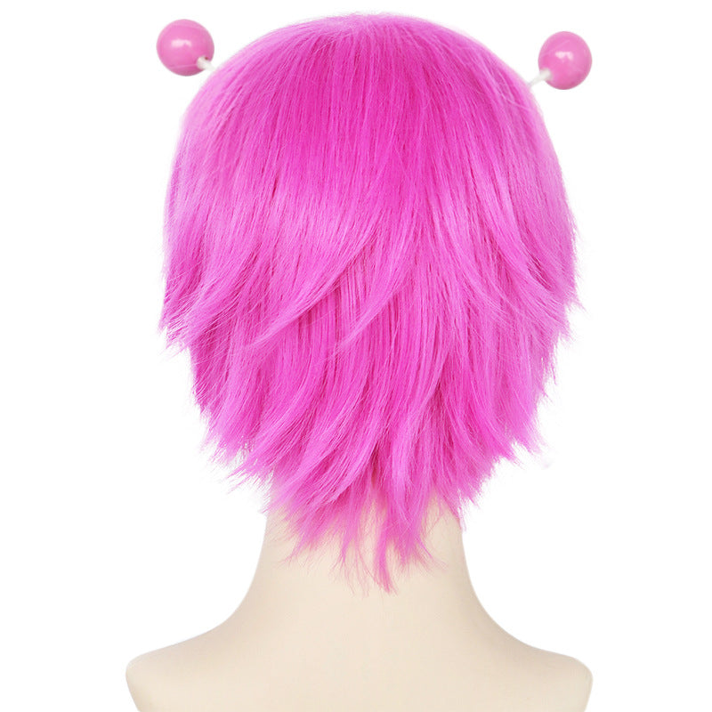 The Disastrous Life of Saiki K. Kusuo Saiki Cosplay Pink Wigs With Hairpins