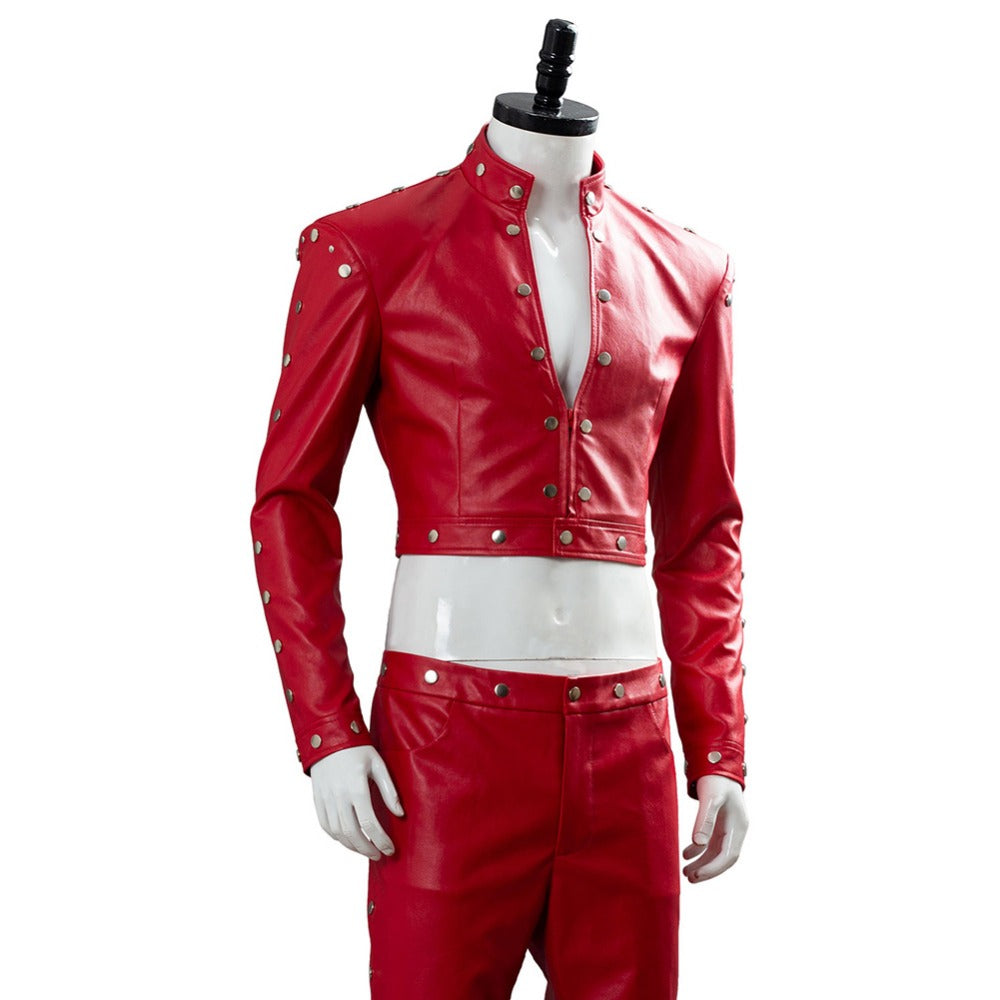 Fox's Sin of Greed Ban Full Set Costume PU Suit+Wigs+Cosplay Boots Halloween Carnival Outfit Set