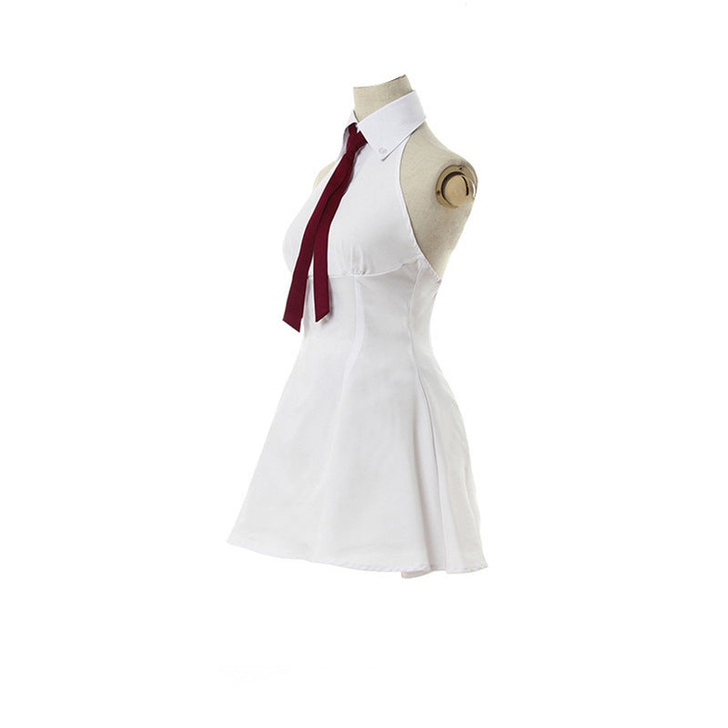 Elizabeth Liones White Dress Costume+Wigs+Cosplay Boots+Wings Whole Set Cosplay Outfit