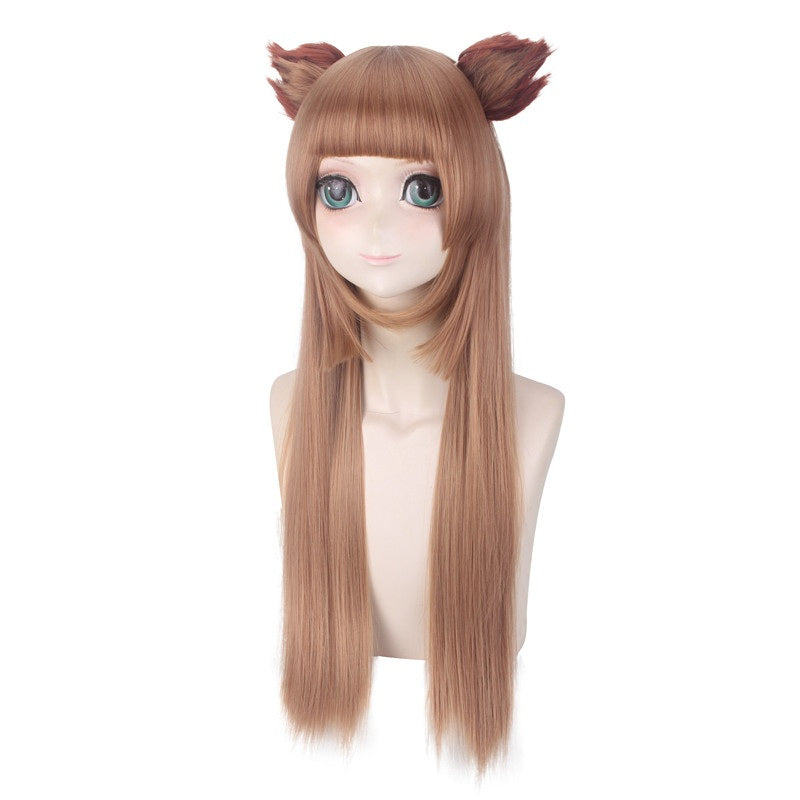 Raphtalia Cosplay Wigs Long Brown Wigs Accessories
