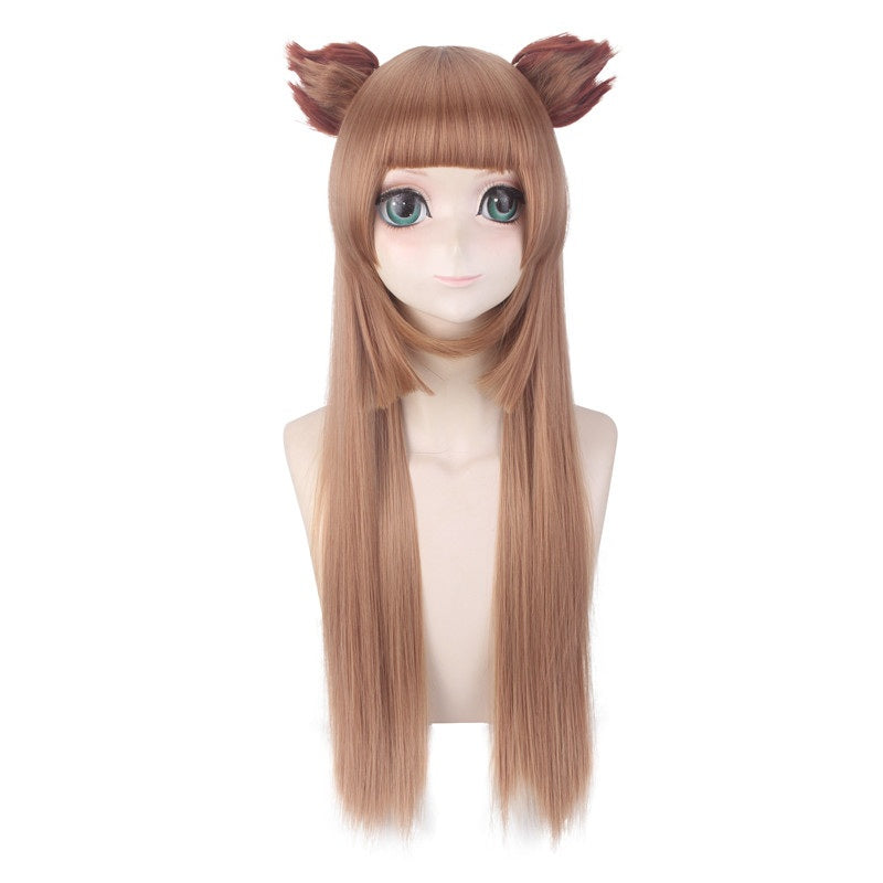 Raphtalia Cosplay Wigs Long Brown Wigs Accessories